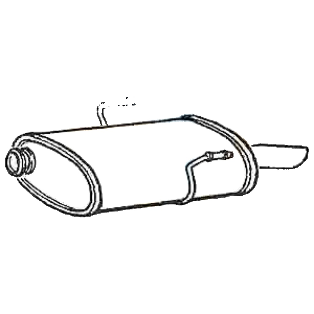 Klarius PG464P Exhaust Rear Box 406 1.9 2.1 95-99