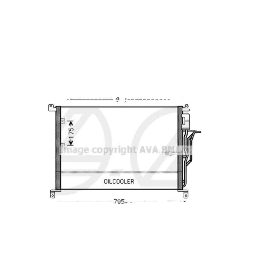 AI5301 AVA Condenser FIT AUDI A8 D3 (2003) A8 QUATTRO 4.2 TDI