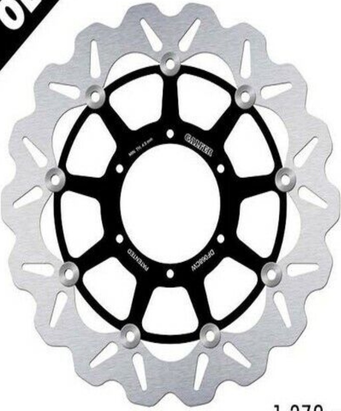 Galfer Front Brake Disc WAVE FLOATING COMPLETE HONDA RVT 1000 RC 51 2002