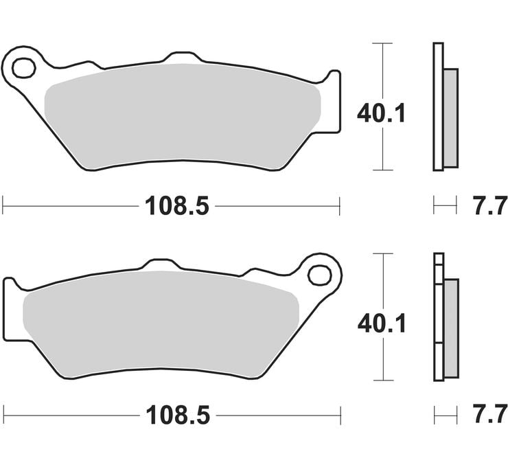 Brake Pads for HUSQVARNA 701 ENDURO ABS 2016-2020 Front Organic V-Twin SBS