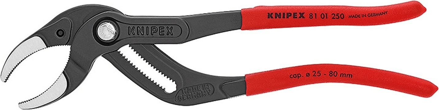 Knipex Plastic Pipe Gripping Pliers 250mm Trap Siphon Connector Tube 81 01 250