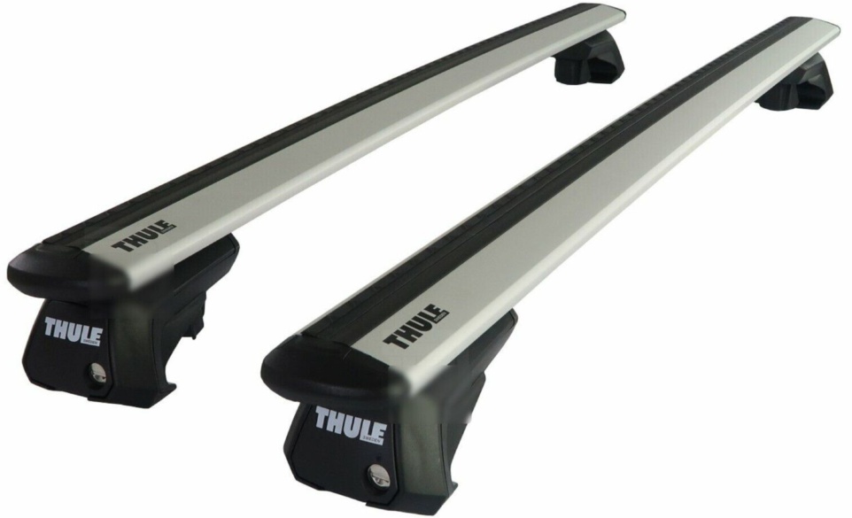 THULE - WingBar EVO Silver Alu. Roof Bars to fit Skoda YETI (2009-17) Open Rail