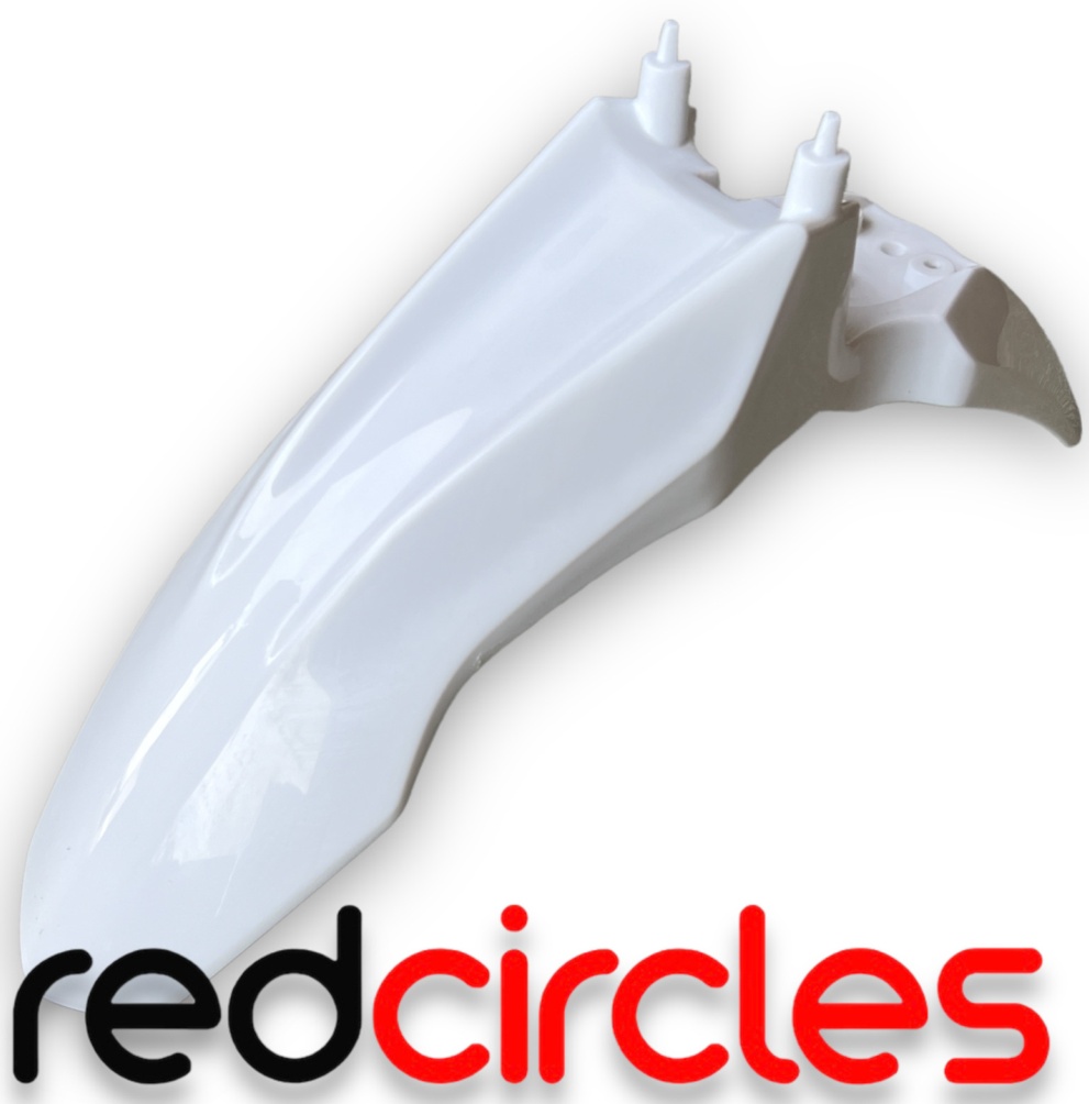WHITE CRF110 PIT BIKE PLASTIC FRONT FENDER MUDGUARD Fits CRF 110 CW, WPB, BUCCI