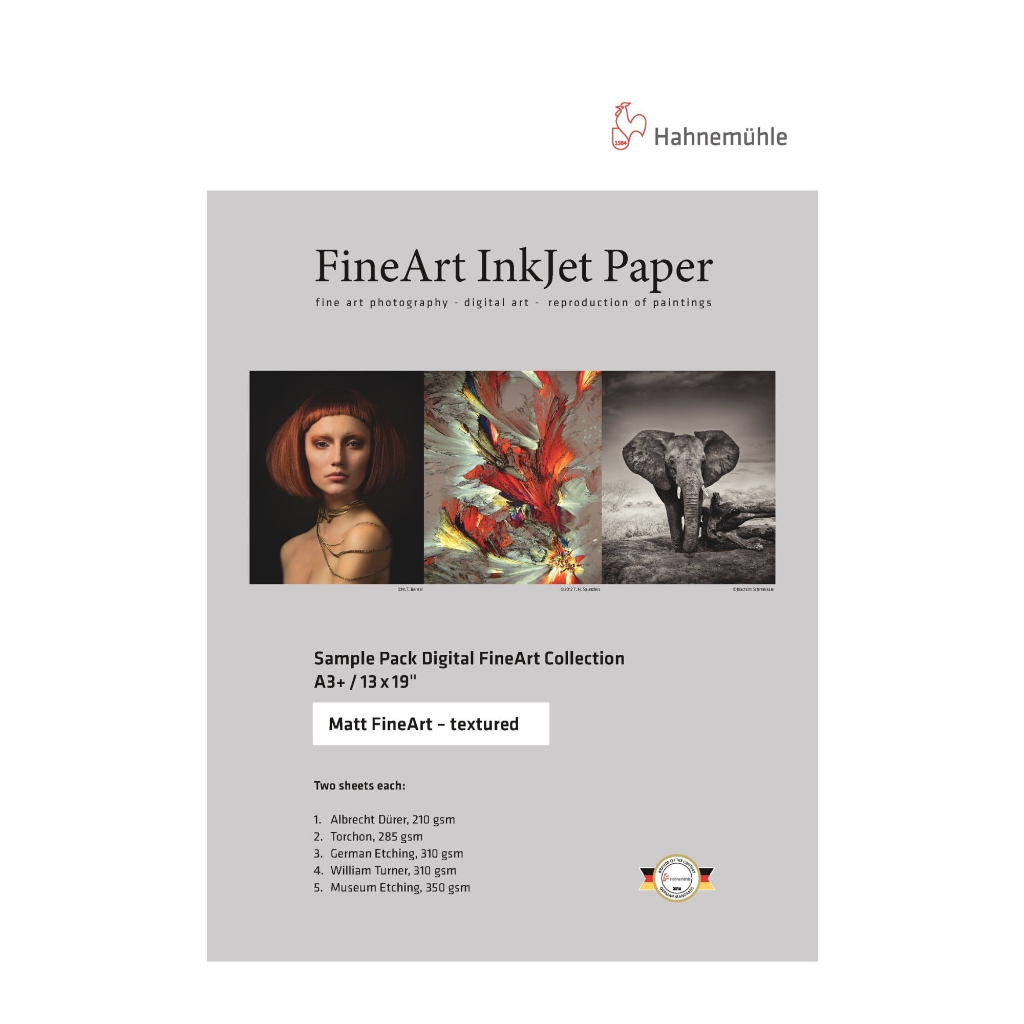 Hahnemuehle Trial Pack Matt Fineart Text-A3p 10S