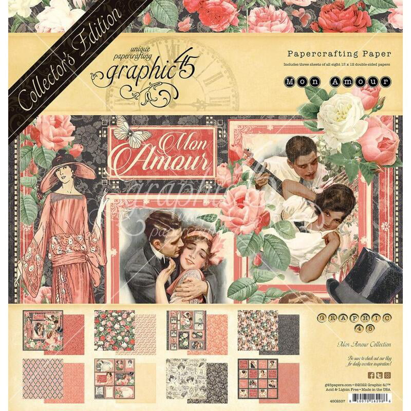 Graphic 45 Mon Amour 12""x12"" Collector's Edition - papercrafts scrapbooking
