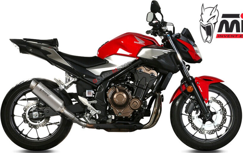 Mivv Exhaust Muffler GP PRO Titanium kat for HONDA CB 500 F 2019 > 2023