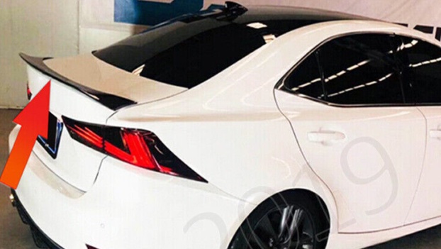 Carbon Look Rear Boot Lip Spoiler Wing For LEXUS IS200 IS250 IS350 IS300 14-20