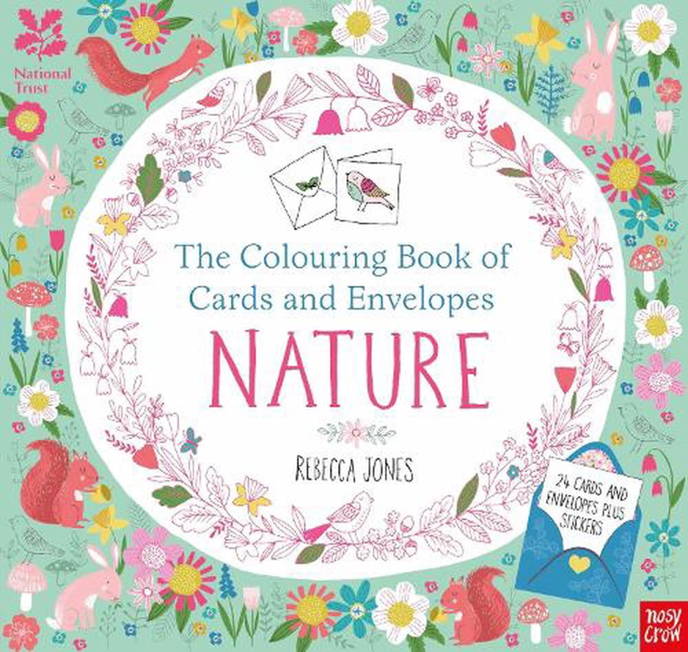 National Trust Colouring Cards And Envelopes - Nature