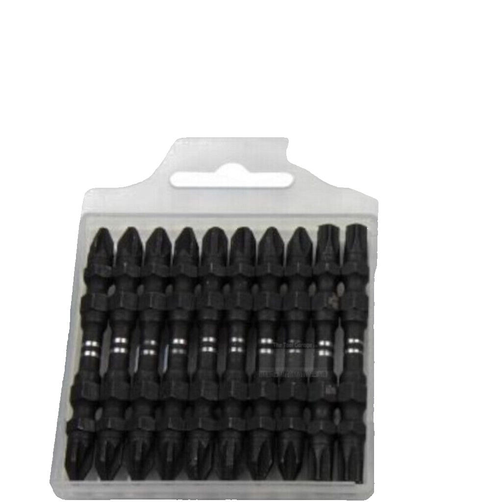 US PRO INDUSTRIAL 10pc Mixed Double End 65mm Impact Torsion Bits Tx, Ph, Pz 2286