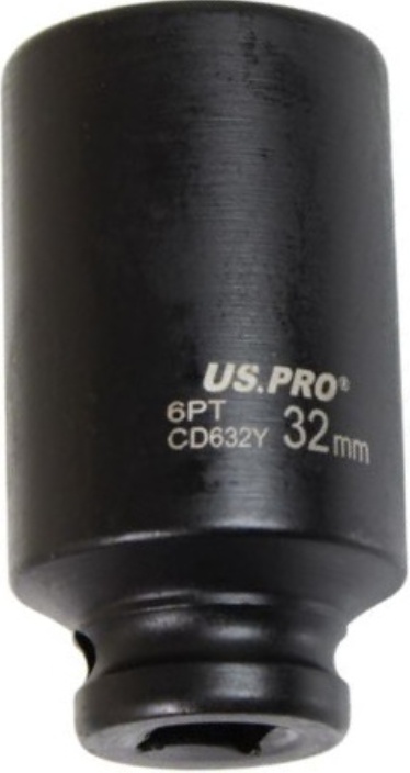 32MM 1/2"" DRIVE 6PT 6 POINT SINGLE CR-MO DEEP IMPACT SOCKET WRENCH LONG REACH