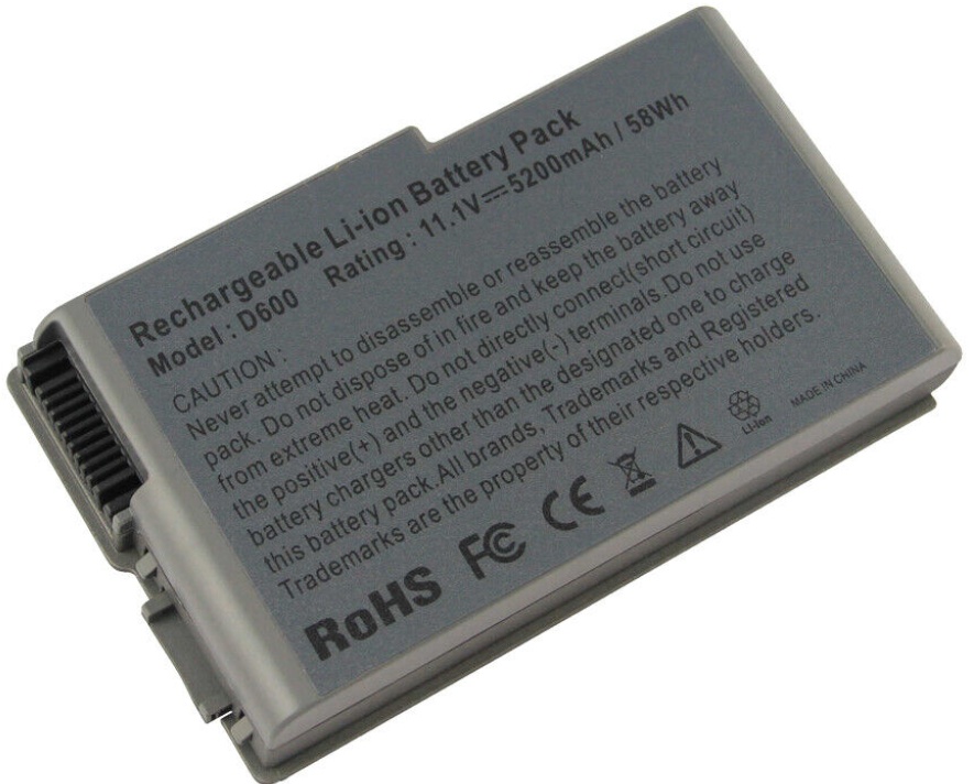 5200mAh Battery for Dell Latitude D610 D600 D510 D520 D500 D505 D530 C1295 UK