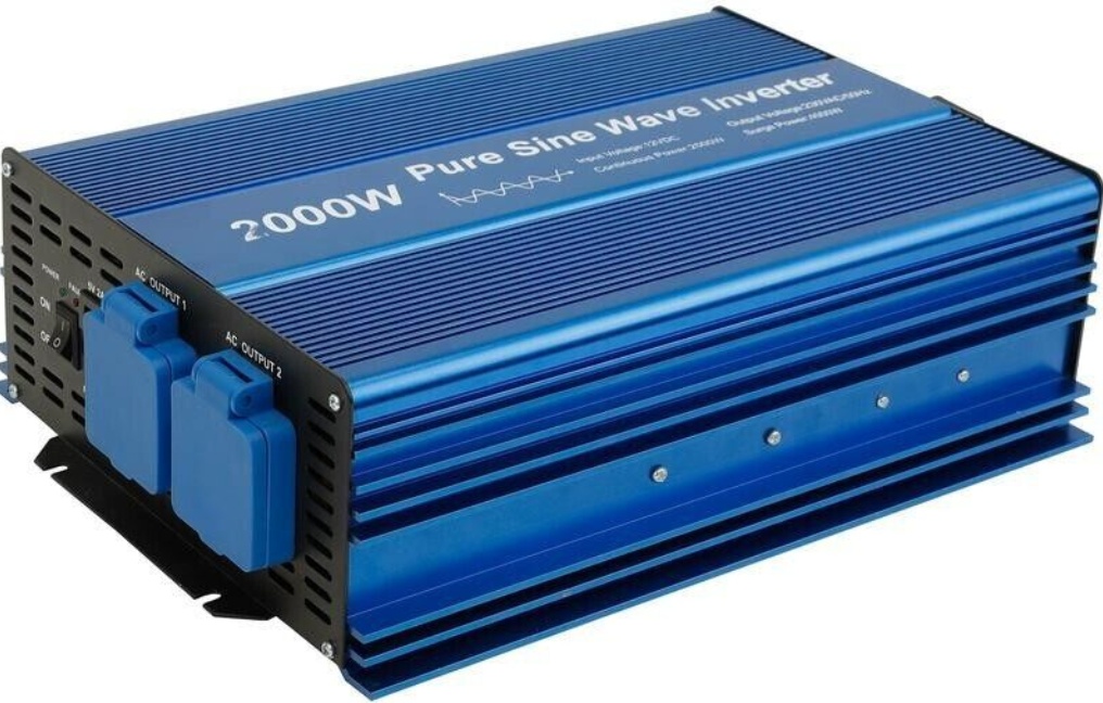 2000 Watt 12V DC to 230-240V AC Power Caravan Motorhome Pure Sine Wave Inverter