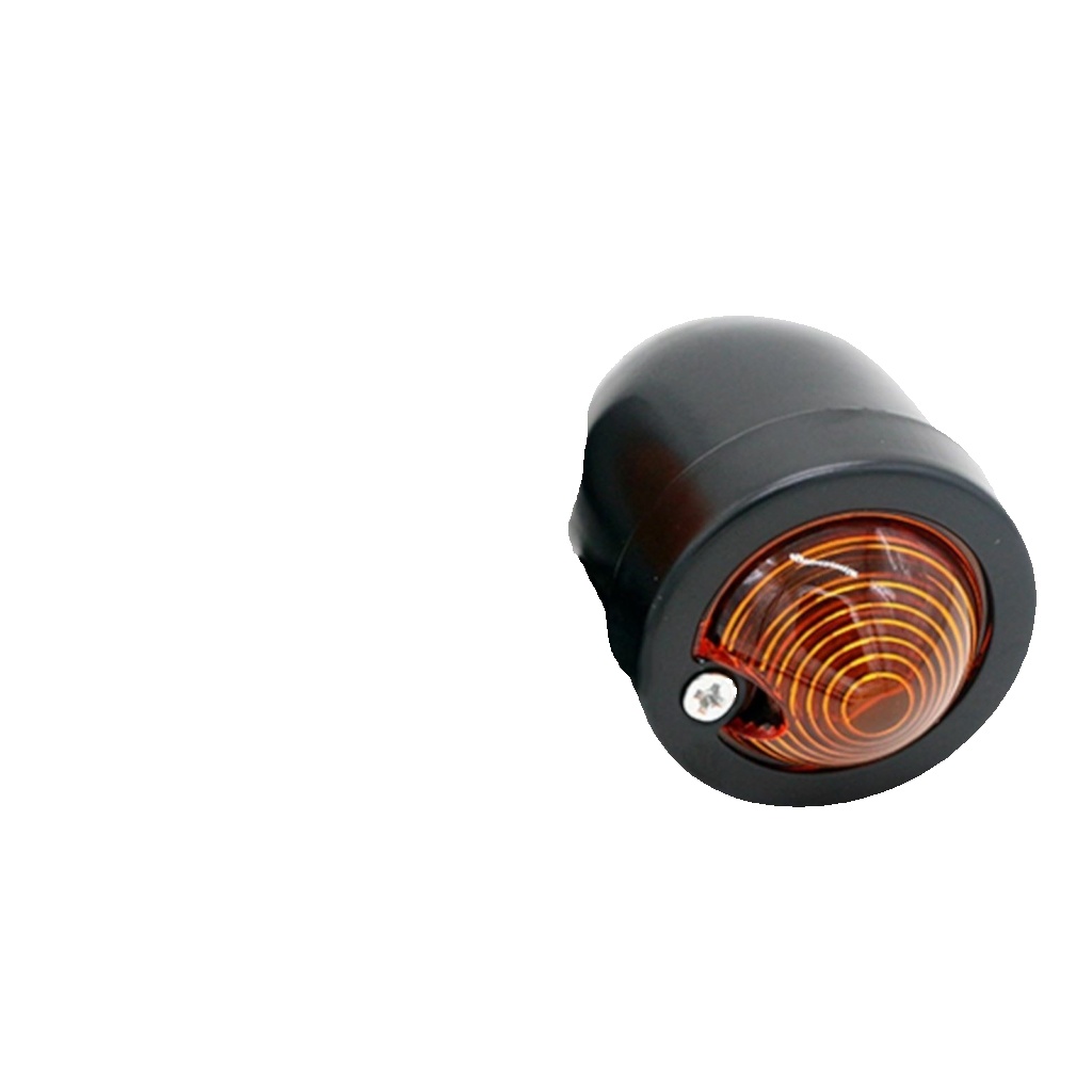 Pair Of Universal Cafe Racer Bullet Style Indicators - Black