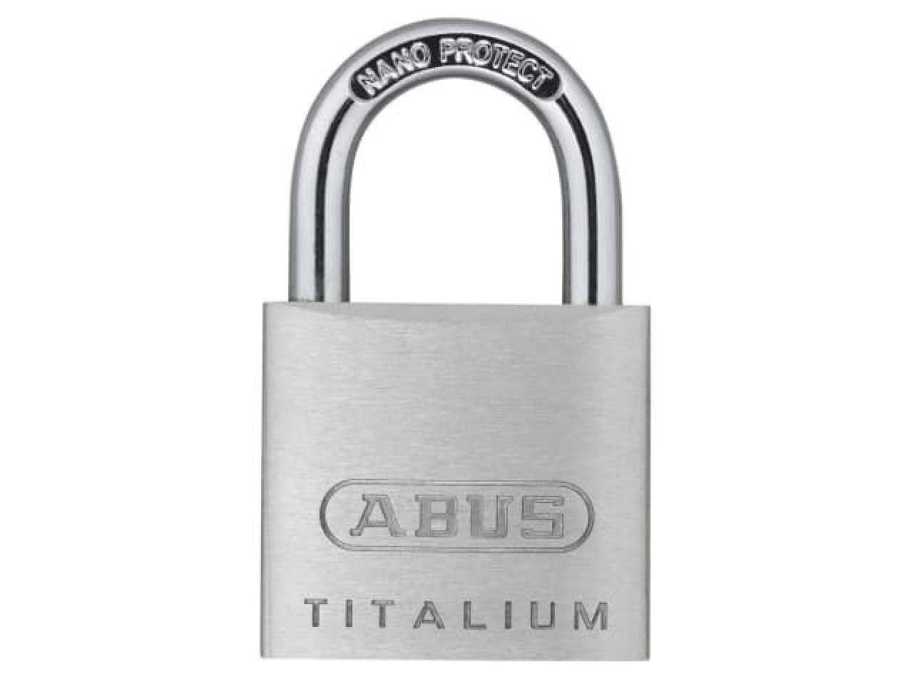ABUS TITALIUM PADLOCK 30mm KEYED, STANDARD SHACKLE - 64TI/30
