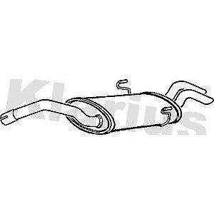 Klarius box & tail pipe fits Citroën dispatch expert scudo 2.095-01 FT562K