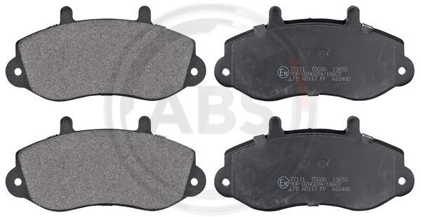 Brake Pad Set A.B.S. 37111 Front 1 Piece