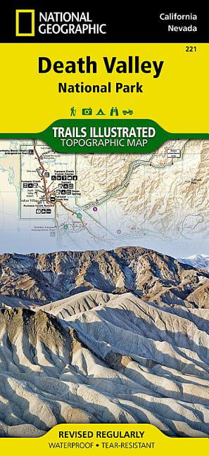 Death Valley National Park Map Trails illustrated national geographic