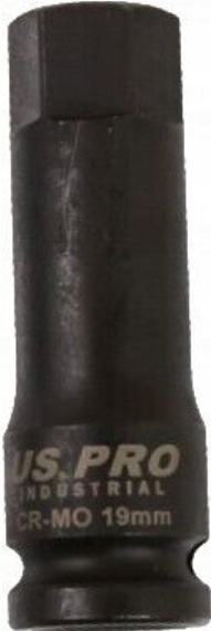 US PRO INDUSTRIAL 1/2"" dr Hex / Allen Impact Bit Socket M19 x 78mm 3368