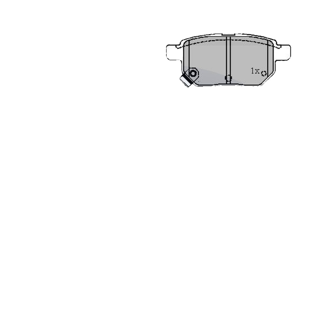 Rear COMLINE CBP31579 Brake Pad Set, disc brake for LEXUS,TOYOTA