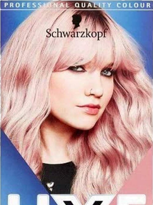 3x Schwarzkopf LIVE Cool Rose 101 Permanent Hair Dye Intense Colour + serum  #A - Image 3