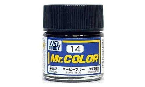 Mr. Hobby Mr. Colour - 014 - Navy Blue 10ml Acrylic Model Paint