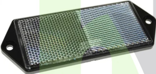 8 x Clear White Front Reflectors for Trailers, Trucks, Maypole, Square, Bracket