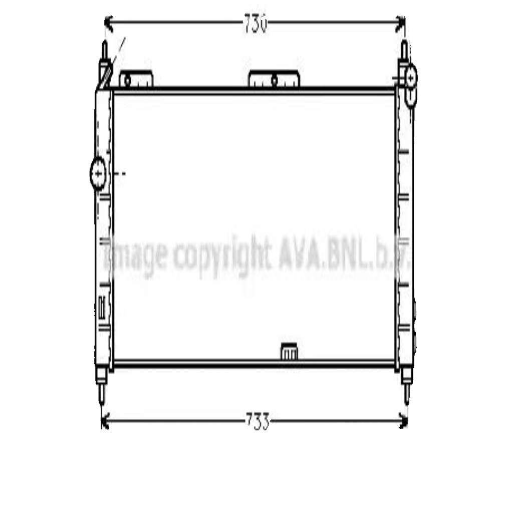 OLA2203 AVA Radiator FIT OPEL COMBO (1993) 1.4
