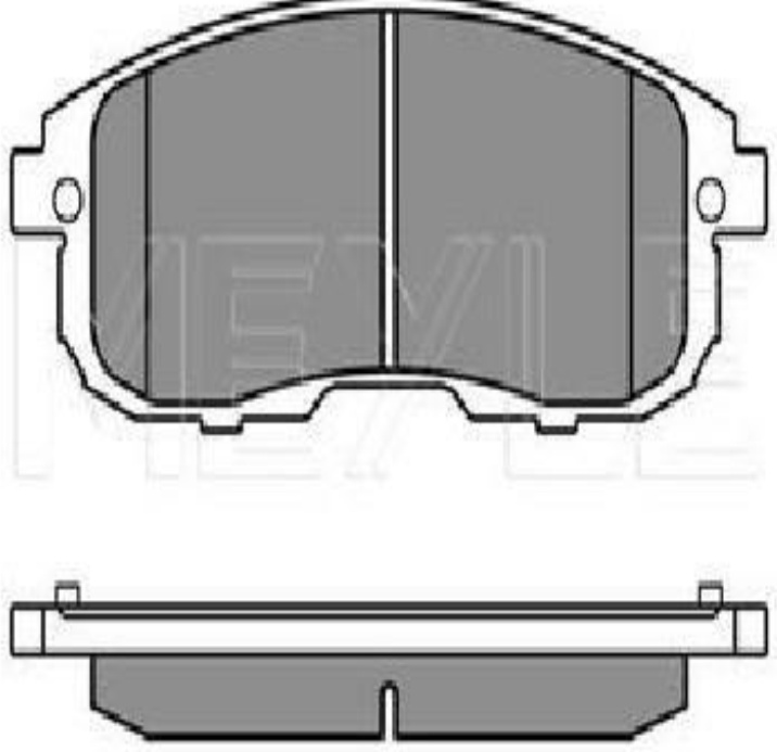 Front MEYLE GERMANY 025 242 8016/W Brake Pad Set, disc brake for NISSAN,SUZUKI