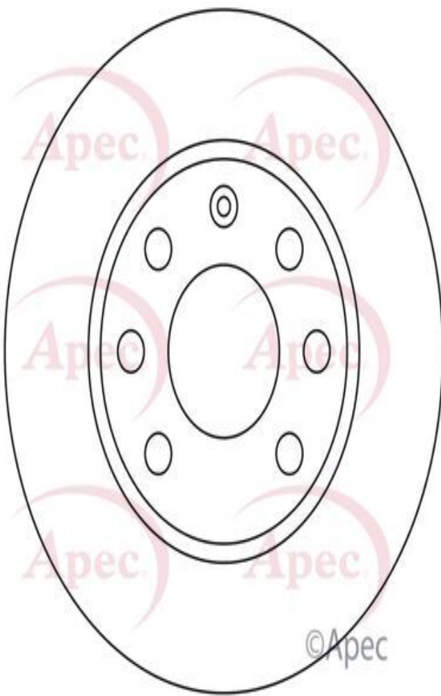 Apec Brake Disc Front Single 569031 569054 90008006 9005088 9005107 DSK221