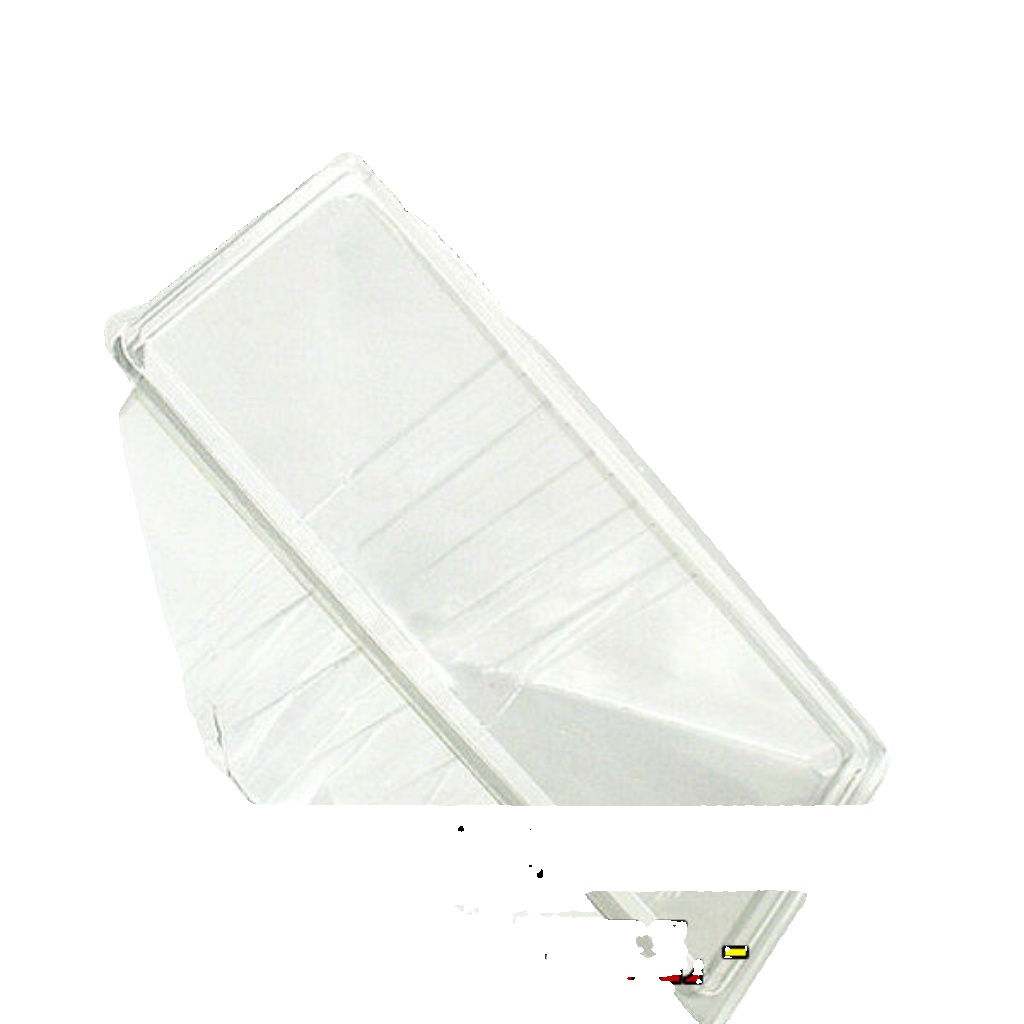 500 x DEEP FILL Sandwich Wedges - Buffet Deli Hinged Plastic Catering Cafe-Clear