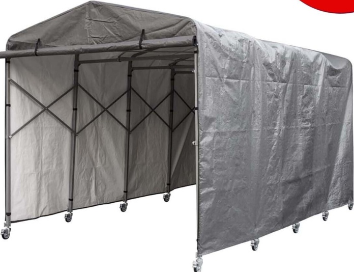 Sealey FGE01 Foldable Garage Extension Shelter 2.5 x 4.5 x 2.5m Vehicle Carport
