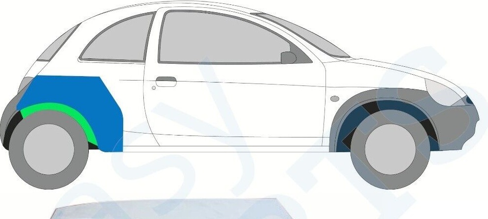 FORD KA 1996-2008 REAR INNER WHEEL ARCH REPAIR PANEL  / RIGHT RH
