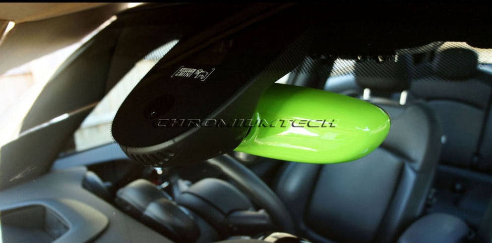 MK3 MINI Cooper F54 F55 F56 F57 F60 GREEN Rear View Mirror Cover for Manual Dim