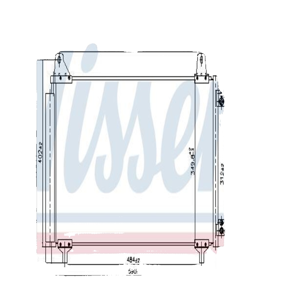 941296 NISSENS Condenser, air conditioning for CITROËN,DS,OPEL,PEUGEOT,VAUXHALL
