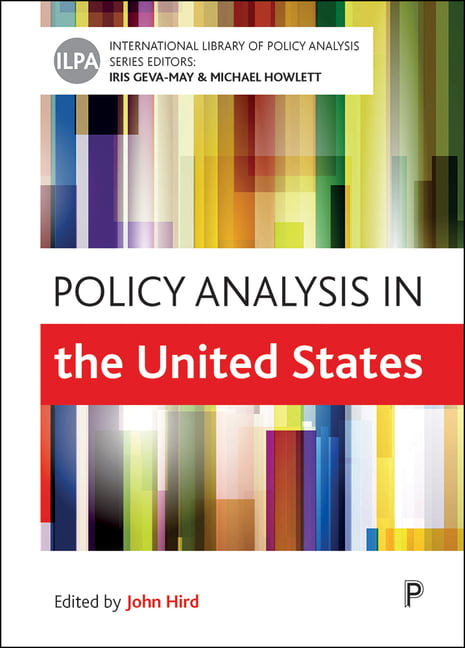Policy Analysis in the United States Hird Paperback Bristol University Press