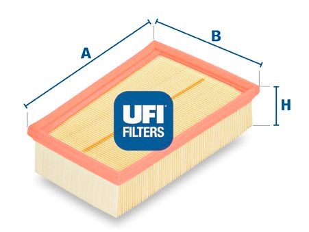 30.352.00 UFI FILTRO ARIA PER RENAULT KOLEOS 2.0DCI 08-