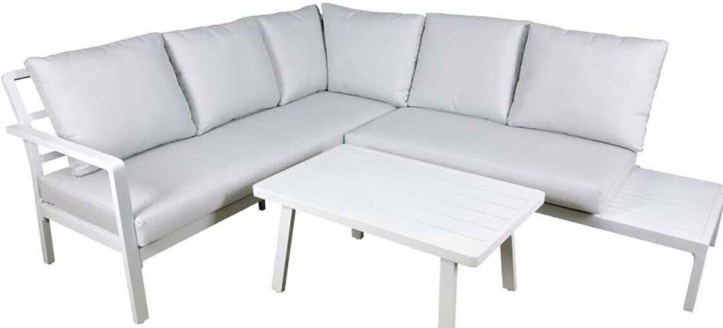 Sealey DG53 Dellonda Kyoto Aluminium Outdoor Corner Sofa & Coffee Table