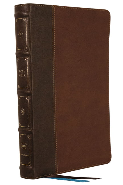 NKJV, Large Print Thinline Reference Bible, Blue Letter, Macl... - 9780785297796
