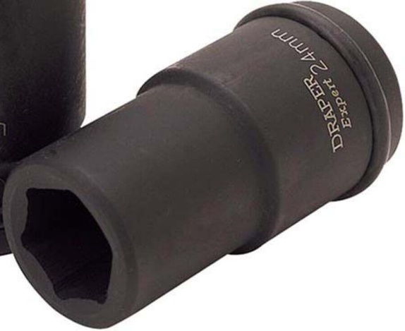 Draper 71883 Draper Hi-TORQ Deep Impact Socket 3/4"" Sq Dr 24mm