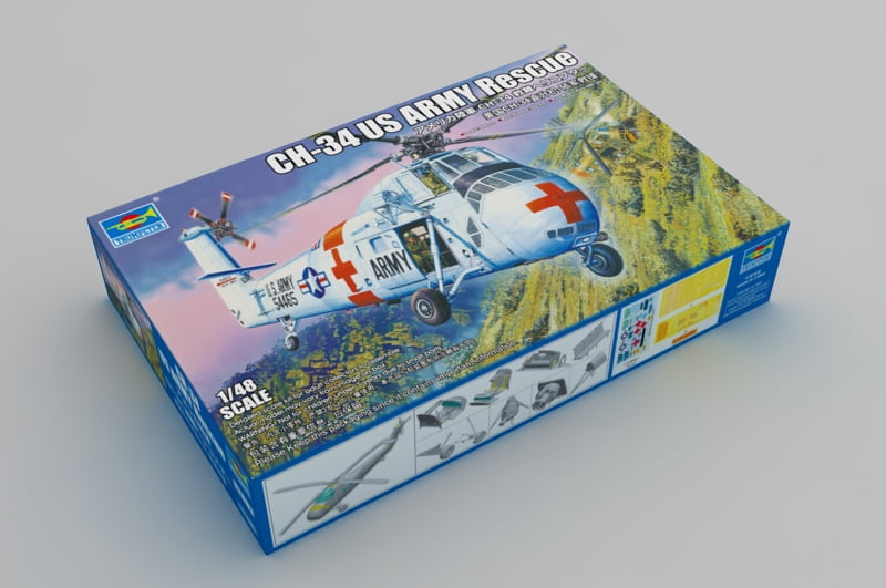 TRU02883 - Trumpeter 1:48 - CH-34 US Army Rescue (Re-Edition)