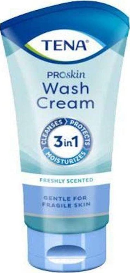 10 x TENA ProSkin Wash Cream - 150ml - ( Total 10 bottles)