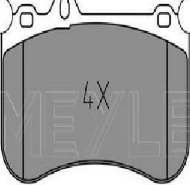 Original MEYLE Brake Pad Set Disc Brake 025 252 1917 for Mercedes-Benz