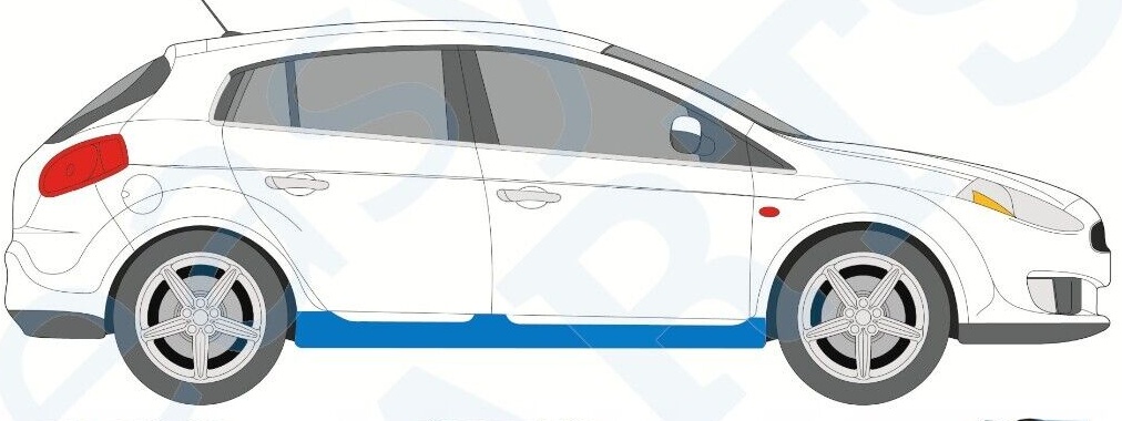 FIAT BRAVO II 2007-2014 FULL SILL REPAIR PANEL / RIGHT