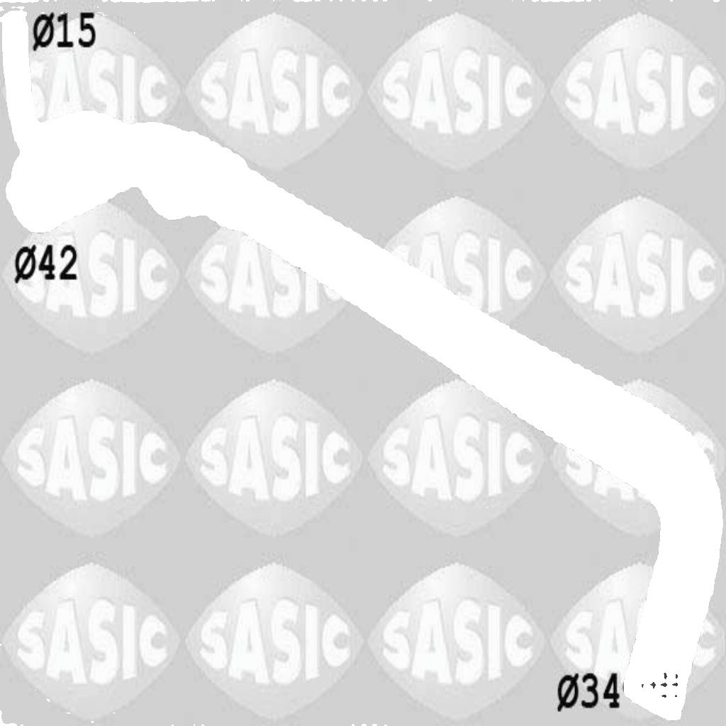 Lower SASIC 3400177 Radiator Hose for CITROËN,PEUGEOT