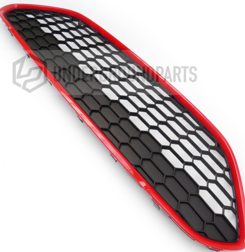 FORD FIESTA MK7 BLACK EDITION RED ZETEC S HONEYCOMB FRONT BUMPER TOP MAIN GRILLE