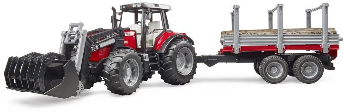 Bruder  Kids  1:16 Massey Ferguson 7480 With Frontloader in Size 01:16, Sports Direct - Image 2