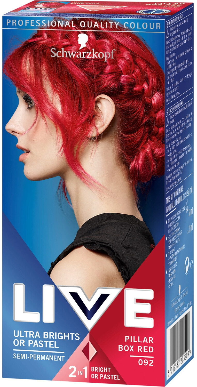 Schwarzkopf Ultra Bright or Pastel Semi Permanent Hair Dye, 092 Pillar Box Red - Image 4