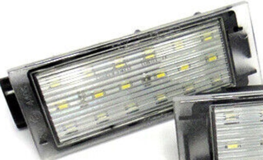 2x Licence Number Plate LED Light For Renault Clio Laguna Megane Twingo Master