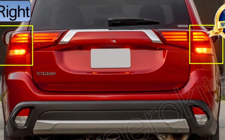 Left+Right Rear Outer Tail Light Stop Lamp For Mitsubishi Outlander MK3 15-2019