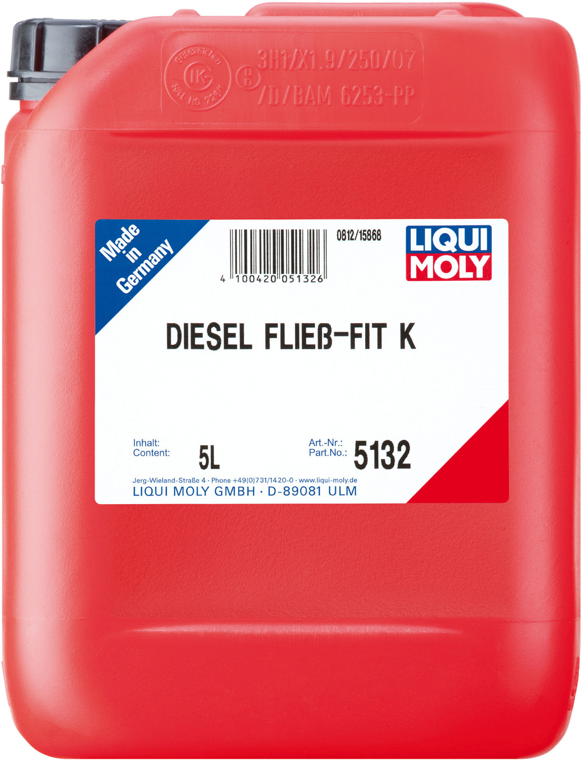 Liqui Moly Diesel Purge Injector Cleaner Engine Fuel System Treatment - 5 L